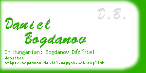 daniel bogdanov business card